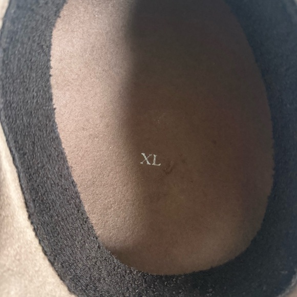 Vintage Kangol hat Brown felt Wool Beret newsboy cap tan large XL Britain - Picture 5 of 7